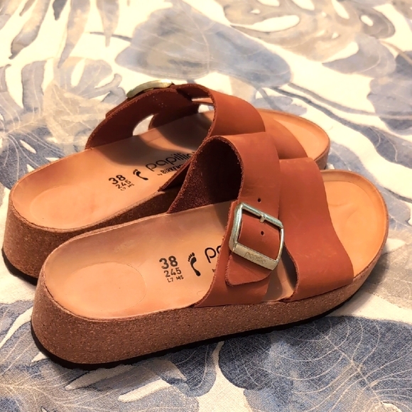 Birkenstock Papillons Tan Sandals with Buckle - Picture 2 of 6